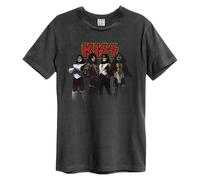 Amplified Men's Rock Gods Kiss T-Shirt in Charcoal | Size: 2XL Amplified Charcoal 2XL