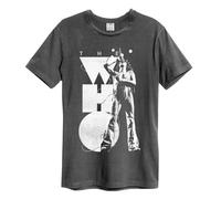 Amplified Men's Roger Singing The Who T-Shirt in Charcoal | Size: Medium Amplified Charcoal M