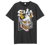 Amplified Men's Samuria Mask SiM T-Shirt in Charcoal | Size: XL Amplified Charcoal XL
