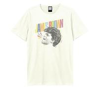 Amplified Men's Say It Loud James Brown T-Shirt in White | Size: Small Amplified White S