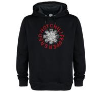 Amplified Men's Scribble Asterix Red Hot Chili Peppers Hoodie in Black | Size: Large Amplified Black L