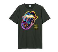 Amplified Men's Sixty Tongue The Rolling Stones T-Shirt in Charcoal | Size: Small Amplified Charcoal S