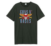 Amplified Men's Skull 25 Guns N Roses T-Shirt in Charcoal | Size: 2XL Amplified Charcoal 2XL