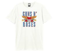 Amplified Men's Skull 25 Guns N Roses T-Shirt in White | Size: Small Amplified White S