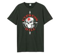 Amplified Men's Skull Cypress Hill Vintage T-Shirt in Charcoal | Size: Medium Amplified Charcoal M
