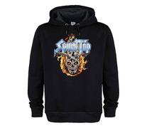 Amplified Men's Skull & Flames Spinal Tap Hoodie in Black | Size: XS Amplified Black XS