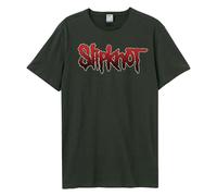 Amplified Men's Slipknot Logo T-Shirt in Charcoal | Size: Large Amplified Charcoal L