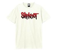 Amplified Men's Slipknot Logo T-Shirt in White | Size: Medium Amplified White M
