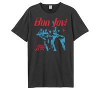 Amplified Men's Slippery When Wet Bon Jovi T-Shirt in Charcoal | Size: 2XL Amplified Charcoal 2XL