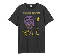 Amplified Men's Smile The Smashing Pumpkins T-Shirt in Charcoal | Size: XS Amplified Charcoal XS