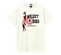 Amplified Men's Smokin´ Whisky A Go Go T-Shirt in White | Size: 2XL Amplified White 2XL