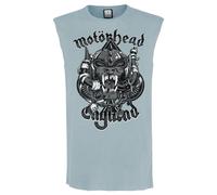 Amplified Men's Snaggletooth Crest Motorhead Tank Top in Pale Blue | Size: Medium Amplified Pale Blue M