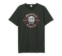 Amplified Men's St Valentines Day Massacre Motorhead T-Shirt in Charcoal | Size: Large Amplified Charcoal L