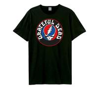 Amplified Men's Steal Your Face Grateful Dead Logo T-Shirt in Black | Size: 3XL Amplified Black 3XL