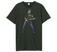Amplified Men's Stripped Back George Michael T-Shirt in Charcoal | Size: 2XL Amplified Charcoal 2XL