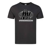 Amplified Men's Supergrass 25 Logo T-Shirt in Charcoal | Size: Medium Amplified Charcoal M