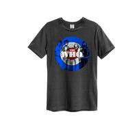 Amplified Mens Target The Who T-ShirtXS Charcoal/Blue GD440