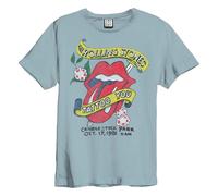 Amplified Men's Tattoo The Rolling Stones T-Shirt in Pale Blue | Size: Medium Amplified Pale Blue M