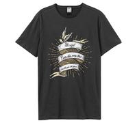 Amplified Men's Tattoo The Script T-Shirt in Charcoal | Size: Medium Amplified Charcoal M