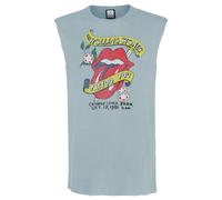 Amplified Men's Tattoo You The Rolling Stones Tank Top in Pale Blue | Size: Small Amplified Pale Blue S