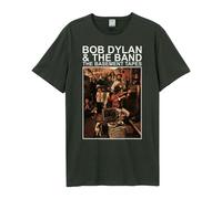 Amplified Men's The Basement Tapes Bob Dylan & The Band T-Shirt in Charcoal | Size: Medium Amplified Charcoal M