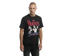 Amplified Men's The Beatles-Liverpool T-Shirt, Black (Black Bk), (Size:L)