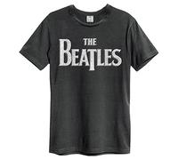 Amplified Mens The Beatles Logo Charcoal T Shirt CHARCOAL Extra Extra Large - Charcol