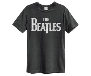 Amplified Mens The Beatles Logo Charcoal T Shirt CHARCOAL Extra Extra Large - Charcol