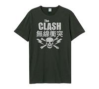 Amplified Men's The Clash-Bolt T-Shirt, Grey (Charcoal Cc), (Size:XXL)