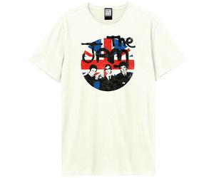 Amplified Men's The Jam Union Jack T-Shirt in White | Size: Small Amplified White S