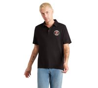Amplified Men's The Rolling Stones Slub Polo Shirt in Black | Size: Large Amplified Black L