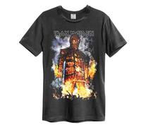 Amplified Men's The Wicker Man Iron Maiden T-Shirt in Charcoal | Size: XS Amplified Charcoal XS