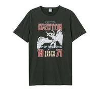Amplified Men's Tokyo 71 Led Zeppelin T-Shirt in Charcoal | Size: XS Amplified Charcoal XS