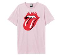 Amplified Men's Tongue The Rolling Stones T-Shirt in Pink | Size: Medium Amplified Pink M