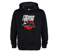 Amplified Men's Top Dave Foo Fighters Hoodie in Black | Size: Small Amplified Black S