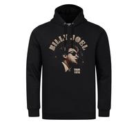 Amplified Men's Tour 1978 Billy Joel Hoodie in Black | Size: Medium Amplified Black M