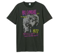 Amplified Men's Tour 77 Blondie T-Shirt in Charcoal | Size: Large Amplified Charcoal L