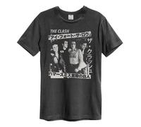 Amplified Men's Tour Poster The Clash T-Shirt in Charcoal | Size: 2XL Amplified Charcoal 2XL