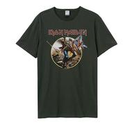 Amplified Men's Trooper Iron Maiden T-Shirt in Charcoal | Size: Medium Amplified Charcoal M