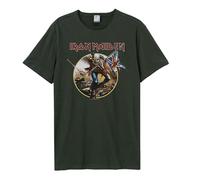Amplified Men's Trooper Iron Maiden T-Shirt in Charcoal | Size: XS Amplified Charcoal XS