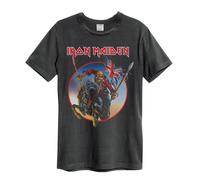 Amplified Men's Trooper on Steed Iron Maiden T-Shirt in Charcoal | Size: XS Amplified Charcoal XS
