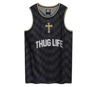 Amplified Men's Tupac Shakur Basketball Jersey in Black | Size: Large Amplified Black L