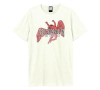 Amplified Men's US Tour 77 Icarus Led Zeppelin T-Shirt in White | Size: 3XL Amplified White 3XL