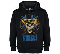Amplified Men's Use Your Illusion 91 Tour Guns N Roses Hoodie in Black | Size: Medium Amplified Black M