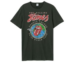 Amplified Men's Voodoo Lounge Tour The Rolling Stones T-Shirt in Charcoal | Size: Small Amplified Charcoal S