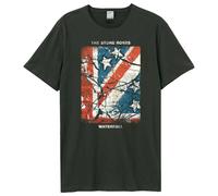 Amplified Men's Waterfall The Stone Roses T-Shirt in Charcoal | Size: Small Amplified Charcoal S