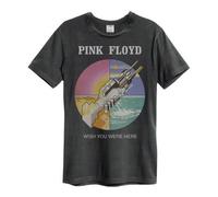 Amplified Men's Wish You Were Here Pink Floyd T-Shirt in Charcoal | Size: XS Amplified Charcoal XS
