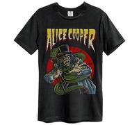 Amplified Men's With Snake Alice Cooper T-Shirt in Black | Size: XL Amplified Black XL