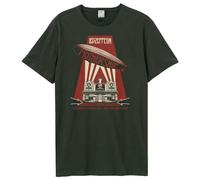 Amplified Mothership Led Zeppelin Charcoal T-Shirt - Crew Neck, Short Sleeve, M