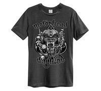 Amplified Motorhead Snaggletooth Crest Unisex T-Shirt Charcoal